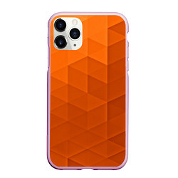 Чехол iPhone 11 Pro матовый Orange abstraction