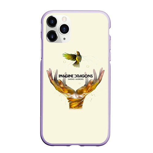 Чехол iPhone 11 Pro матовый Imagine Dragons S+M / 3D-Светло-сиреневый – фото 1