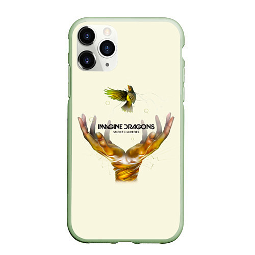 Чехол iPhone 11 Pro матовый Imagine Dragons S+M / 3D-Салатовый – фото 1