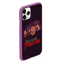 Чехол iPhone 11 Pro матовый Группа Imagine Dragons, цвет: 3D-фиолетовый — фото 2