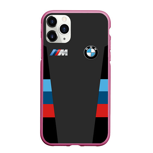 Чехол iPhone 11 Pro матовый BMW 2018 Sport / 3D-Малиновый – фото 1