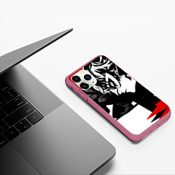 Чехол iPhone 11 Pro матовый Persona 5, цвет: 3D-малиновый — фото 2