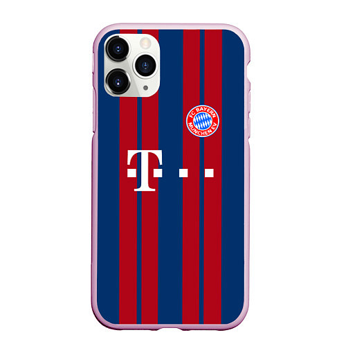 Чехол iPhone 11 Pro матовый Bayern FC: Original 2018 / 3D-Розовый – фото 1