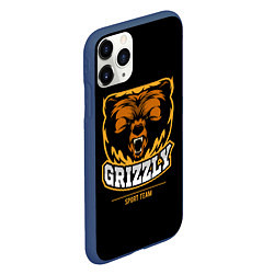 Чехол iPhone 11 Pro матовый GTIZZLY(sport team), цвет: 3D-тёмно-синий — фото 2