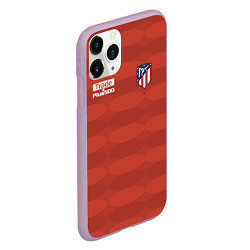 Чехол iPhone 11 Pro матовый Atletico Madrid: Red Ellipse, цвет: 3D-сиреневый — фото 2