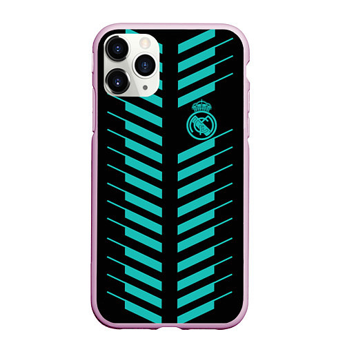 Чехол iPhone 11 Pro матовый FC Real Madrid: Creative / 3D-Розовый – фото 1