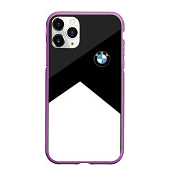 Чехол iPhone 11 Pro матовый BMW 2018 SportWear 3, цвет: 3D-фиолетовый