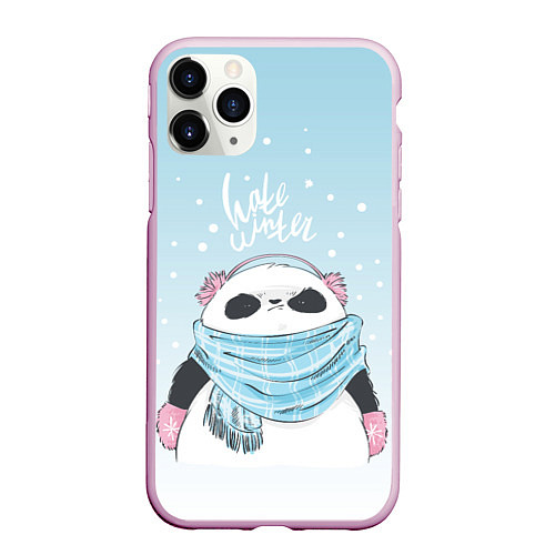 Чехол iPhone 11 Pro матовый Hate Winter / 3D-Розовый – фото 1