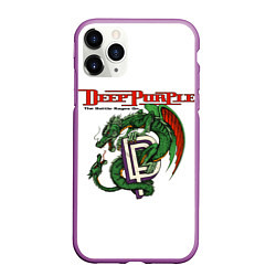 Чехол iPhone 11 Pro матовый Deep Purple: Green Gragon