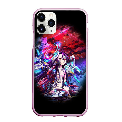 Чехол iPhone 11 Pro матовый No Game No Life Zero / 3D-Розовый – фото 1