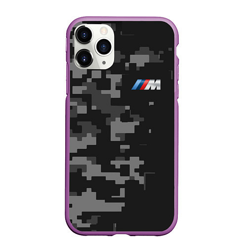 Чехол iPhone 11 Pro матовый BMW БМВ / 3D-Фиолетовый – фото 1