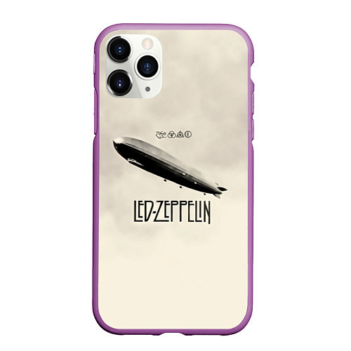 Чехол iPhone 11 Pro матовый Led Zeppelin: Fly / 3D-Фиолетовый – фото 1