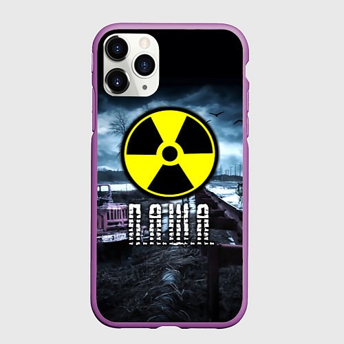 Чехол iPhone 11 Pro матовый S.T.A.L.K.E.R: Паша / 3D-Фиолетовый – фото 1