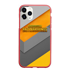 Чехол iPhone 11 Pro матовый PUBG: Weapon Skin, цвет: 3D-красный