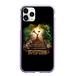 Чехол iPhone 11 Pro матовый Led Zeppelin: Way to Heaven, цвет: 3D-светло-сиреневый