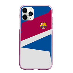 Чехол iPhone 11 Pro матовый FC Barcelona: Sport Geometry