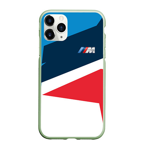 Чехол iPhone 11 Pro матовый BMW 2018 M Sport / 3D-Салатовый – фото 1