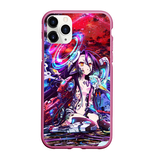 Чехол iPhone 11 Pro матовый No Game No Life Zero / 3D-Малиновый – фото 1