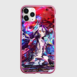 Чехол iPhone 11 Pro матовый No Game No Life Zero, цвет: 3D-малиновый