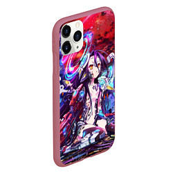 Чехол iPhone 11 Pro матовый No Game No Life Zero, цвет: 3D-малиновый — фото 2