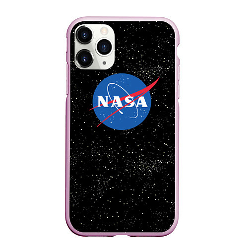 Чехол iPhone 11 Pro матовый NASA: Endless Space / 3D-Розовый – фото 1