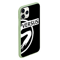 Чехол iPhone 11 Pro матовый Versus Battle: Black, цвет: 3D-салатовый — фото 2