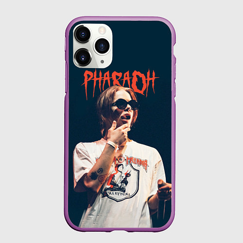 Чехол iPhone 11 Pro матовый Pharaoh / 3D-Фиолетовый – фото 1