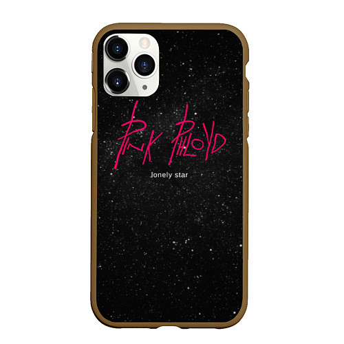 Чехол iPhone 11 Pro матовый Pink Phloyd: Lonely star / 3D-Коричневый – фото 1