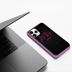 Чехол iPhone 11 Pro матовый Pink Phloyd: Lonely star, цвет: 3D-фиолетовый — фото 2