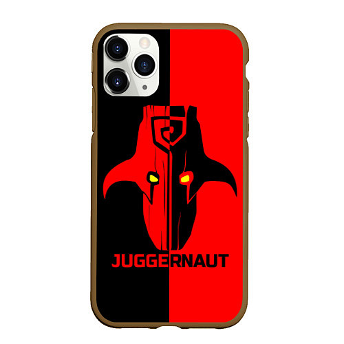 Чехол iPhone 11 Pro матовый Juggernaut Blood / 3D-Коричневый – фото 1