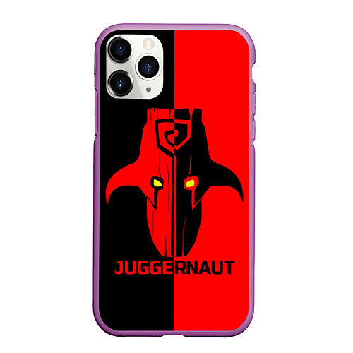 Чехол iPhone 11 Pro матовый Juggernaut Blood / 3D-Фиолетовый – фото 1