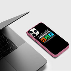 Чехол iPhone 11 Pro матовый Ed Sheeran: I hate math, цвет: 3D-малиновый — фото 2