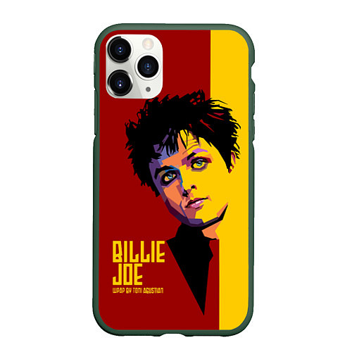 Чехол iPhone 11 Pro матовый Green Day: Billy Joe / 3D-Темно-зеленый – фото 1