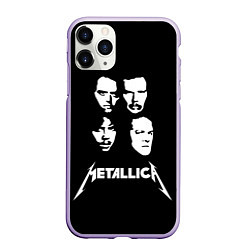 Чехол iPhone 11 Pro матовый Metallica - rock band