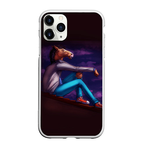 Чехол iPhone 11 Pro матовый BoJack / 3D-Белый – фото 1