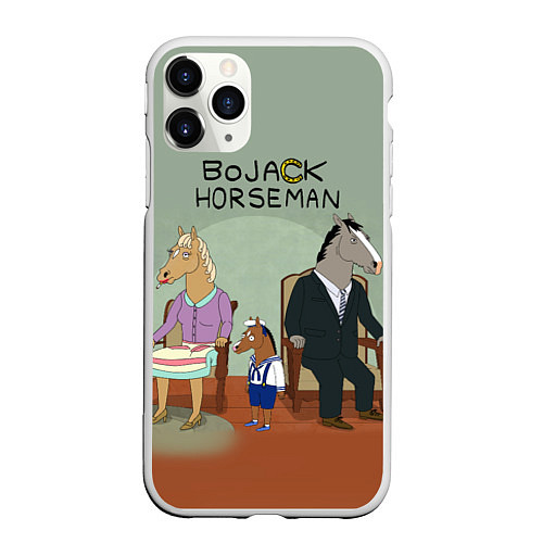 Чехол iPhone 11 Pro матовый BoJack Horseman / 3D-Белый – фото 1