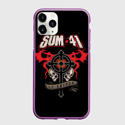 Чехол iPhone 11 Pro матовый Sum 41: 13 Voices, цвет: 3D-фиолетовый