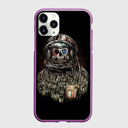 Чехол iPhone 11 Pro матовый NASA: Death Astronaut, цвет: 3D-фиолетовый