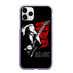 Чехол iPhone 11 Pro матовый AC/DC: For Those About to Rock, цвет: 3D-светло-сиреневый