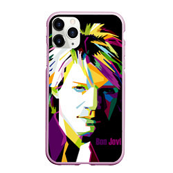 Чехол iPhone 11 Pro матовый Jon Bon Jovi Art, цвет: 3D-розовый