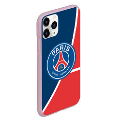 Чехол iPhone 11 Pro матовый FC PSG: France, цвет: 3D-розовый — фото 2