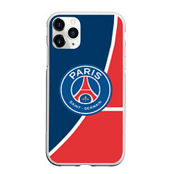 Чехол iPhone 11 Pro матовый FC PSG: France, цвет: 3D-белый