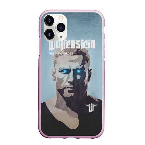 Чехол iPhone 11 Pro матовый Wolfenstein: William Blaskovitz / 3D-Розовый – фото 1