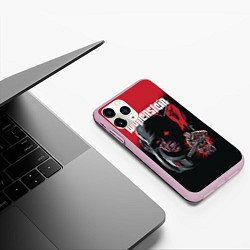 Чехол iPhone 11 Pro матовый Wolfenstein: Retro Poster, цвет: 3D-розовый — фото 2