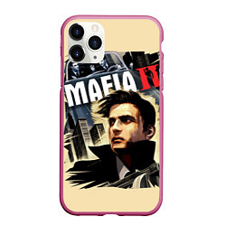 Чехол iPhone 11 Pro матовый MAFIA II, цвет: 3D-малиновый