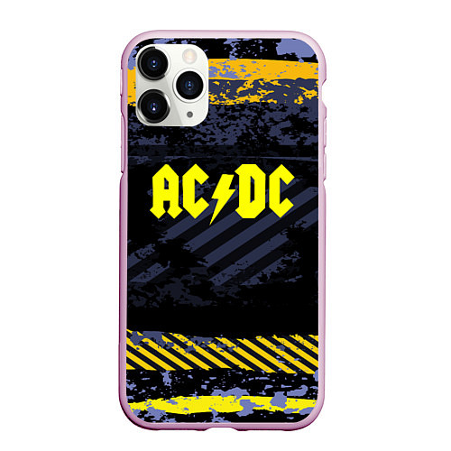 Чехол iPhone 11 Pro матовый AC/DC: Danger Style / 3D-Розовый – фото 1