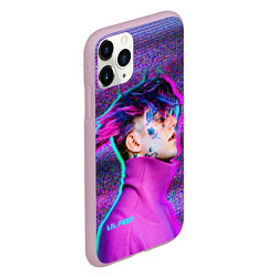 Чехол iPhone 11 Pro матовый Lil Peep: Glitch, цвет: 3D-розовый — фото 2