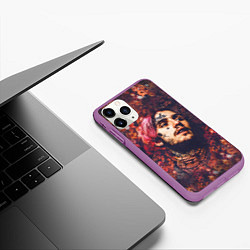 Чехол iPhone 11 Pro матовый Lil Peep: Cry baby, цвет: 3D-фиолетовый — фото 2