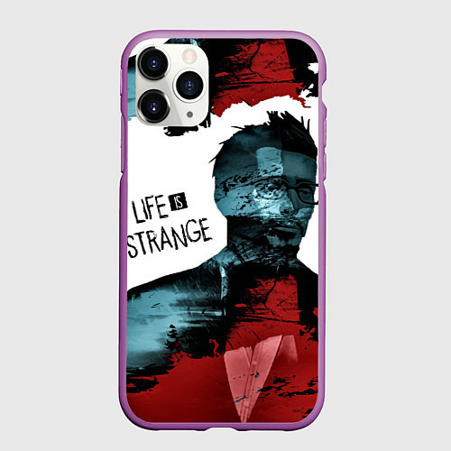 Чехол iPhone 11 Pro матовый Jefferson: Life is Strange / 3D-Фиолетовый – фото 1