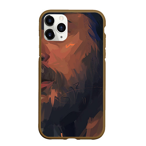 Чехол iPhone 11 Pro матовый Peaky blinders / 3D-Коричневый – фото 1